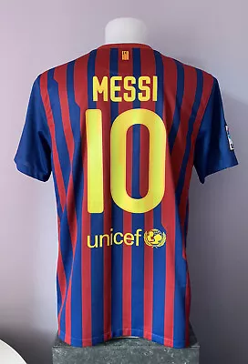 £64.99 • Buy Barcelona Home Football Shirt Jersey Camisa MESSI 10 2011 2012 Large L Adults