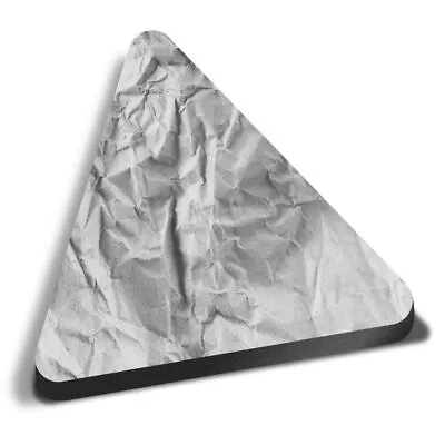 Triangle MDF Magnets - BW - Crumpled Wrapping Paper Effect #37603 • £4.99