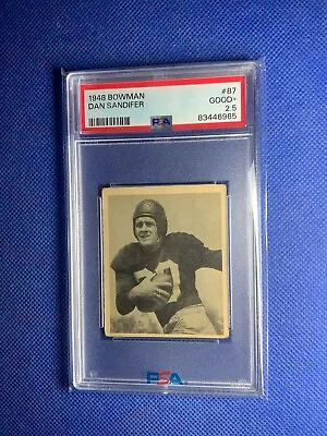 1948 Bowman #87 Dan Sandifer Rookie SP Washington Redskins PSA 2.5 • $60