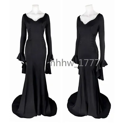 Wednesday Addams Cosplay Morticia Addams Costume Dress Addams Family Outfits • $48.84