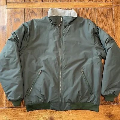 Vintage L.L. Bean Zip Up Jacket Thinsulate Lining Size Large Green 205107 • $36.95