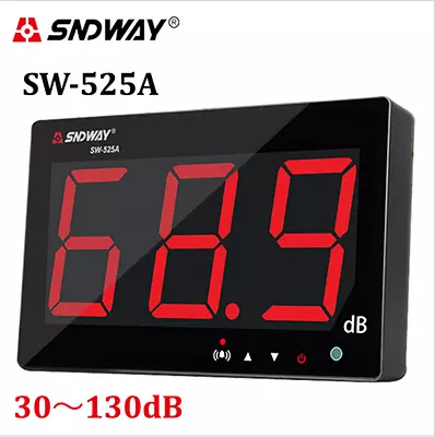 Sndway Digital Sound Level Meter 30~130db Large Screen Display Wall Hanging • $96.99