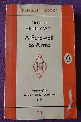 £1.99 • Buy Vintage Penguin Orange Paperback A Farewell To Arms Ernest Hemingway  #2 - 1961