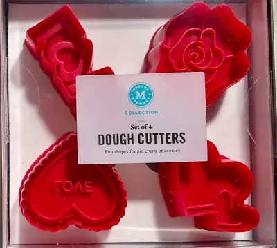 MARTHA STEWART COLLECTION Dough-Cookie Cutters Set Of 4 VALENTINE NIB • $16