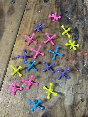 Lot Of 17 Vintage Jacks Game Metal Colored Jacks • $5