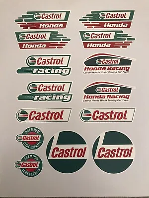 Castrol Honda Racing 14 Stickers  • £7.50