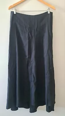 Country Road Black Linen Blend Skirt Sz 12 • $35