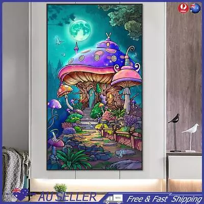 $21.19 • Buy 5D DIY Full Round Drill Partial AB Diamond Painting Mushroom Room 45x75cm