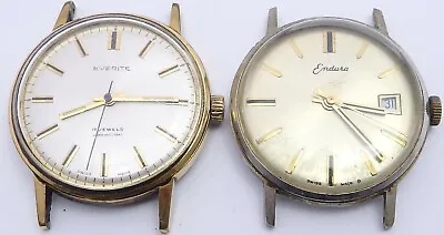 2 Vintage Gents Wristwatches. 1 Endura. 1 Everite. Both Running To Time. R 211. • $93.34