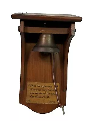 Vintage Dinner Bell Wall Mount Deco Handmade Words By Byron • $19.99