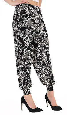 Women Harem Trousers Ali Baba Long Pants Baggy Harem Leggings Plus Sizes 8-26 • £8.99