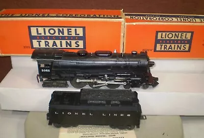 JA) Clean Postwar O Gauge Lionel 2055 Steam Locomotive 6026W Whistle Tender BOX • $88.85