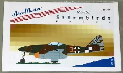 Aeromaster Decals 48-336 Messerschmitt Me262A Me262B Decal Sheet In 1:48 Scale • £9