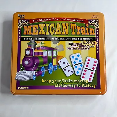 Mexican Train Dominoes Game Bonus Electronic Train Whistle 2016 Complete • $18.88