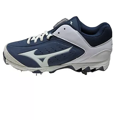 Mizuno 9-Spike Swift 5 - Women's Softball Metal Cleats - US Size 6 - Navy/White  • $19.99