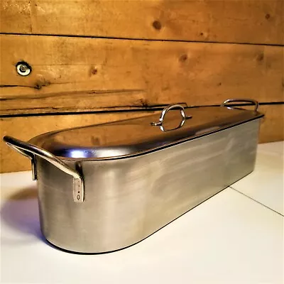 $44.95 • Buy Inox 18  Fish Poacher 18c V I S Stainless Steel W/ Tray - Swanky Barn