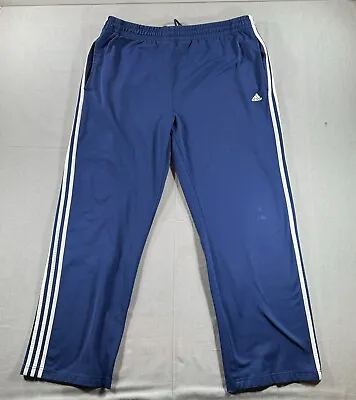 Vintage Adidas Sweatpants Mens XL Blue Striped Drawstring Y2K 2000 • $24.99