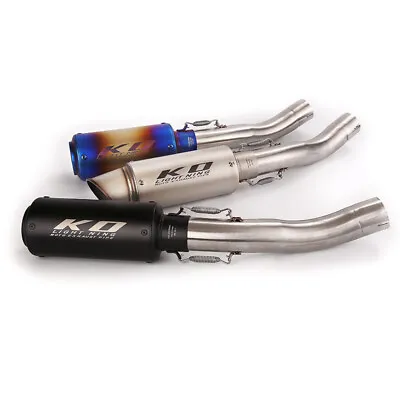 For Kawasaki Ninja ZX10R 2004 2005 Mid Exhaust Pipe 51mm Muffler Tip Reserve Cat • $127.43