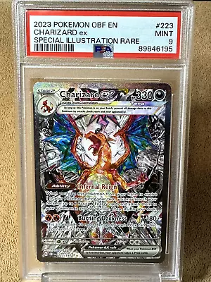 2023 Pokemon Obf En-obsidian Flames 223 Charizard Ex Special Illustration- Psa 9 • $54.99