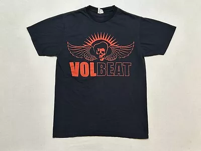 Volbeat Shirt Mens Large Black Red Elvis Skull Logo Danish Rock Band Music Adult • $17.98