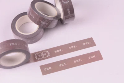 $3.50 • Buy Days Of The Week Washi Tape, BuJo Series Washi Tape