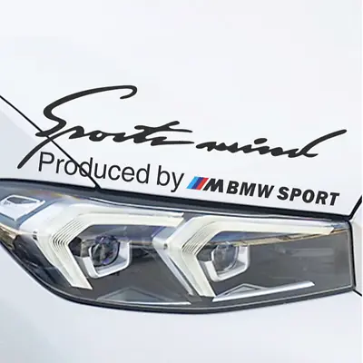 2PCs Decal Sticker Sports Mind Powered M Motorsport  For BMW F10 F20 F30 E60 E90 • $4.98