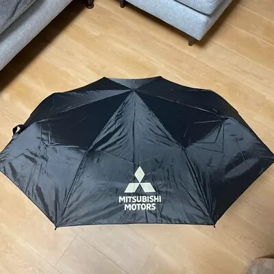 Mitsubishi Motors Folding Umbrella New Unused Black One-point Logo Japan • $87