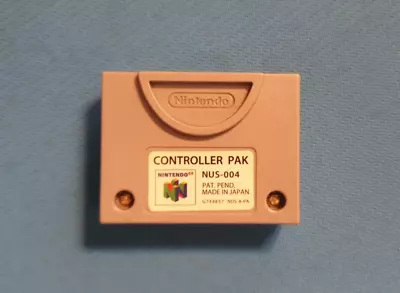N64 Controller Pak Memory Card (NUS-004) OEM Good Condition • $21.90