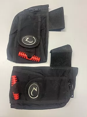 2x ZEAGLE Rear Trim Weight Pockets Pouches Set Scuba Dive BCD 20lbs • $29.99