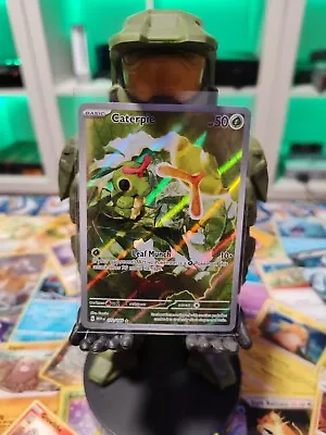 Caterpie 172/165 NM Illustration Rare Scarlet & Violet-151 Pokemon TCG NM • $6.49