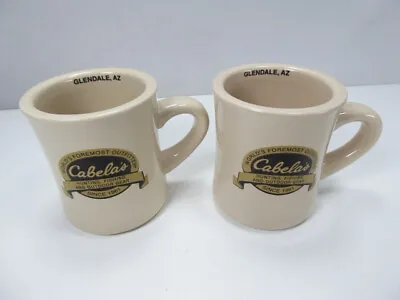 2 Cabela’s Hunting Fishing Heavy Diner Coffee Mug Glendale Arizona Cabelas • $22.99