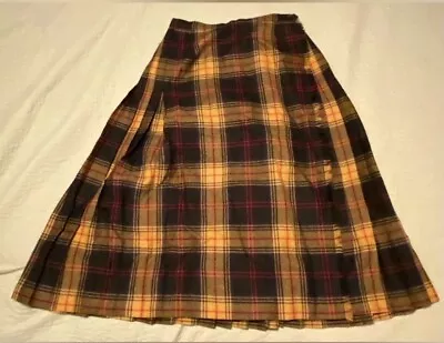 Aljean Laine 100% Wool Women’s Kilt Skirt Size 6 Plaid • $39