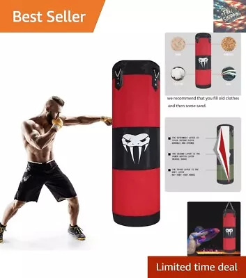 Unfilled Hanging Punching Bag For Boxing MMA Muay Thai - Canvas Material • $54.79