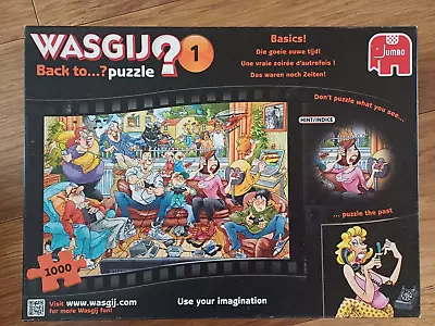 Jumbo Wasgij Back To Basics No 1 1000 Piece Jigsaw Puzzle • £5