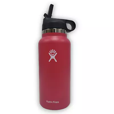 32oz Hydro Flask Water Bottle Stainless Steel Straw Lid Read Description • $40