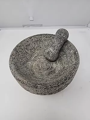 Vintage Old Molcajete Lava Rock? Stone Mortar & Pestle • $54.95