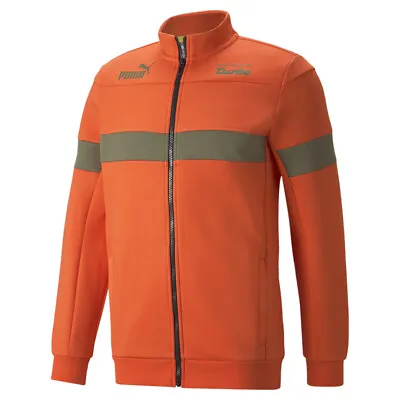 Puma Pl Sds Full Zip Jacket Mens Orange Casual Athletic Outerwear 53377904 • $49.99