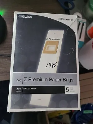 5 GENUINE EL209 Electrolux Z Premium Paper Vacuum Bags  Model EP9020 Series NEW  • $8.45