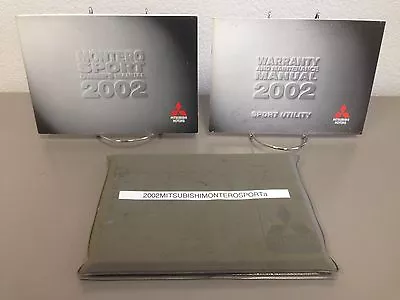 2002 Mitsubishi Montero Sport Genuine OEM Owner's Manual Set W/Case--Ships Free! • $52.50