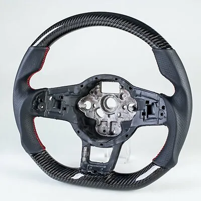 Carbon Leather Steering Wheel For VW Golf GTI Jetta GLI Polo GTI Scirocco R Line • $537.89