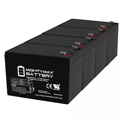 Mighty Max 12V 9Ah SLA Battery For MarCum LX-3TC Ice Fishing Sonar - 4 Pack • $84.99
