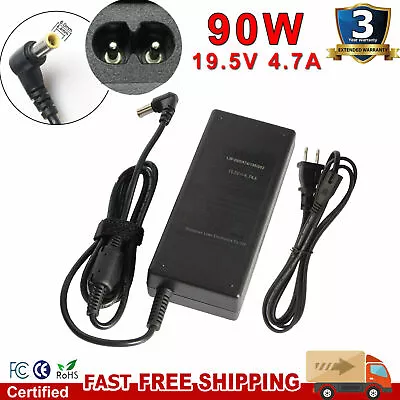$12.49 • Buy AC Adapter Charger For Sony Vaio Series 19.5V 90W Power Supply Cord Laptop
