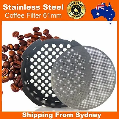 61mm Metal Stainless Steel Fine Coffee Filter Mesh Compatible With AeroPress AU • $4.95