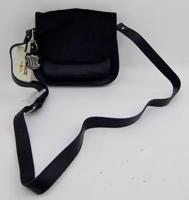 JW Hulme Brown Madison  Leather Crossbody Bag Black • $204.99