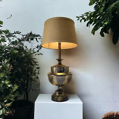 Rare Beautiful Vintage Large Brass Table Lamp Victorian Art 32  Height • $595