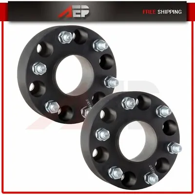 2X 6x139.7 6x5.5 Hubcentric Wheel Spacers 2  14x1.5 For 6 Lug Chevy GMC Trucks • $64.09