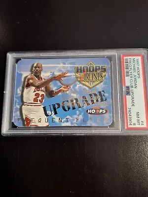 Michael Jordan 1997 Hoops Frequent Flyer Upgrade PSA 8 1:7200 Packs!! • $1499