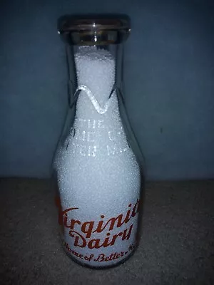 $40 • Buy Vintage Virginia Dairy Farm Quart Milk Bottle Richmond, VA - Pic Of Balance