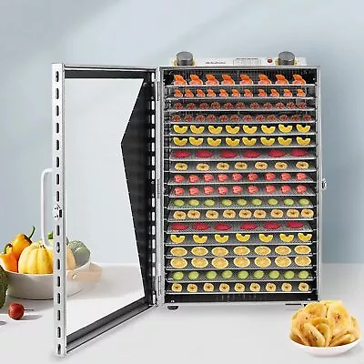 Food Dehydrator 18 Trays Dehydrator For Food Beef Jerky Fruit Flowers Beans • $315.69