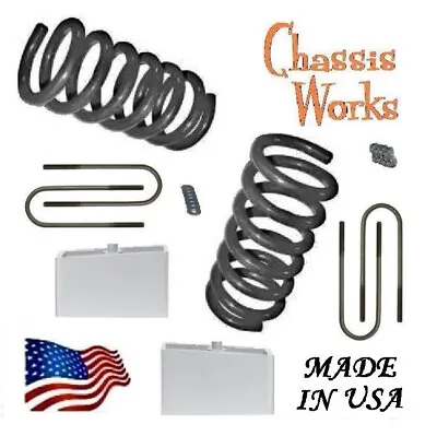 1982-2004 S10 Sonoma Blazer Jimmy S15 2  Lowering Springs 3  Blocks Lowering Kit • $159.90